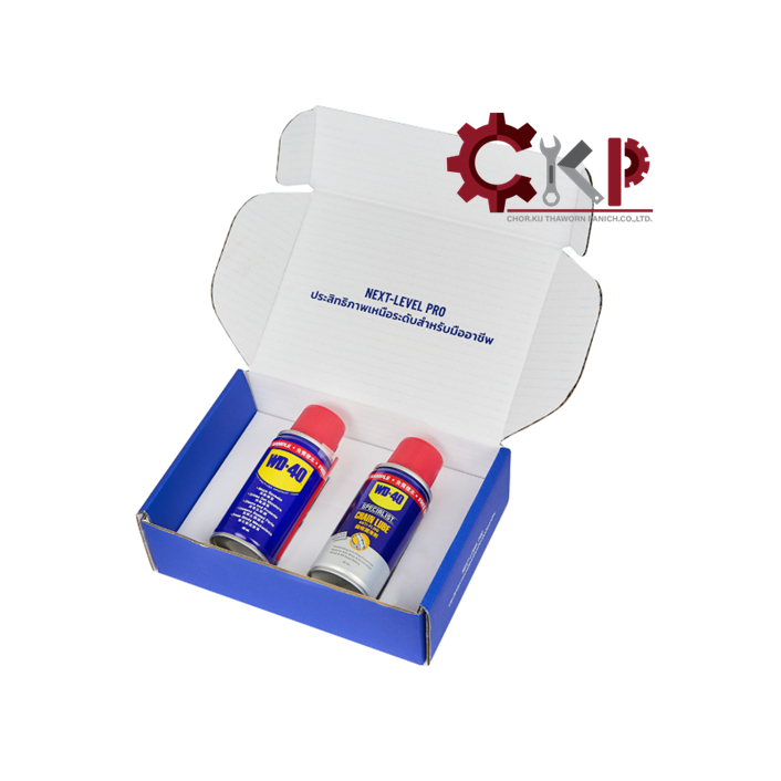 WD-40 MUP + CHAIN LUBE 40ML (2PCS/BOX) เซท WD-40 และ WD-40 สเปรย์หล่อ ...