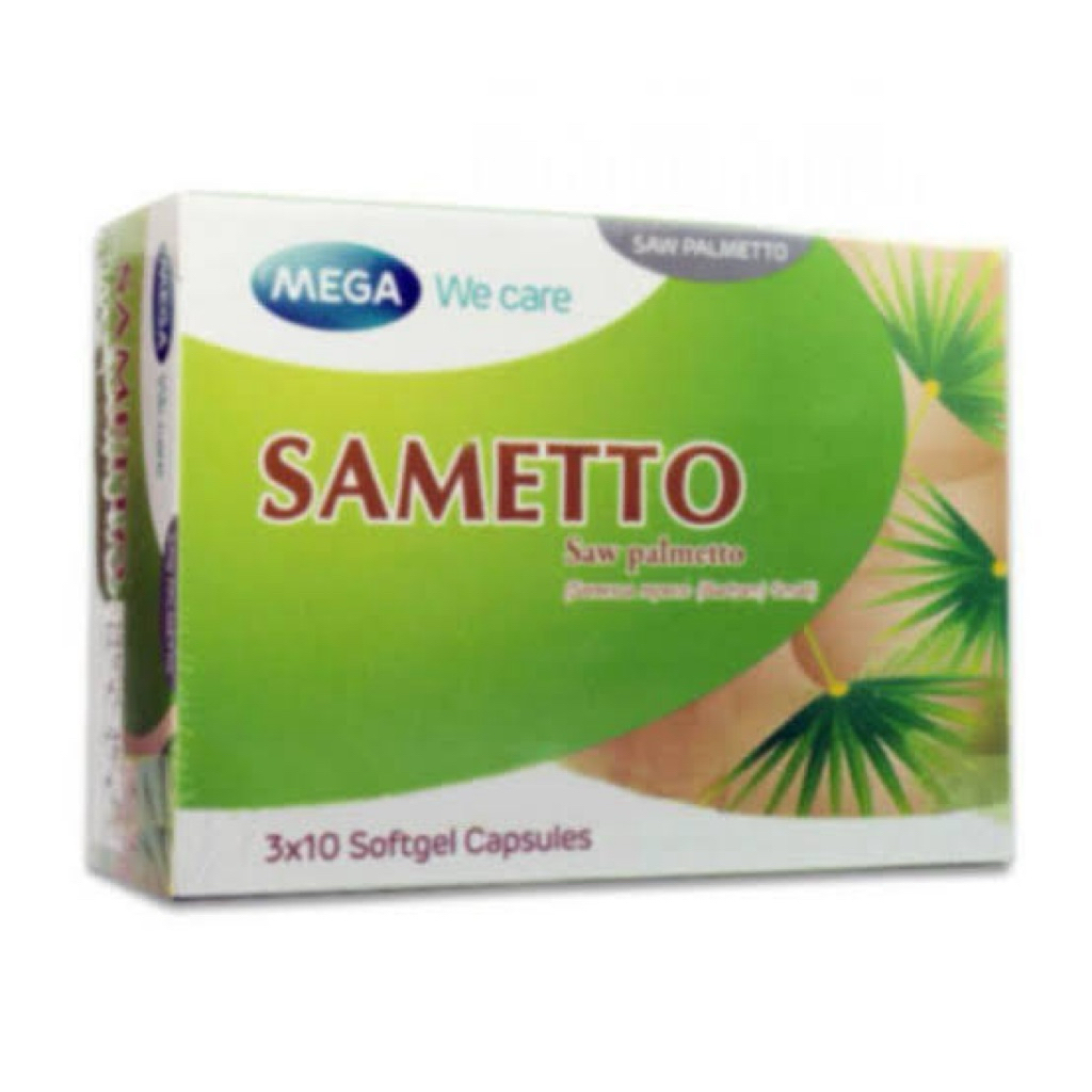MEGA We care Sametto บรรเทาอาการต่อมลูกหมากโต 30 Softgel Capsules ...