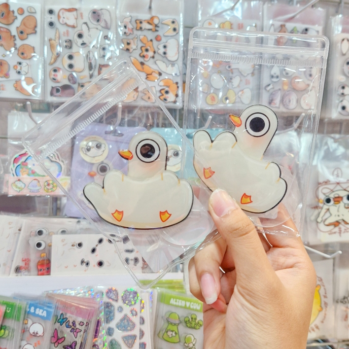 Standee สแตนดี้หัวดุ๊กดิ๊ก ลาย น้องเป็ดตาแป๋ว Duck U! สแตนดี้ขยับได้ ...