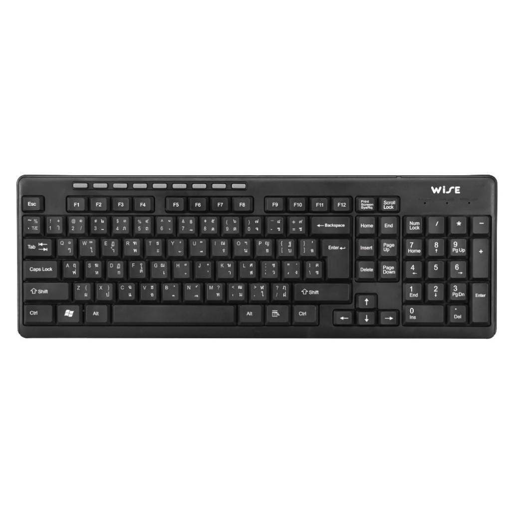 WISE KB300 MULTIMEDIA WIRED KEYBOARD(IP7-001245) | Shopee Thailand