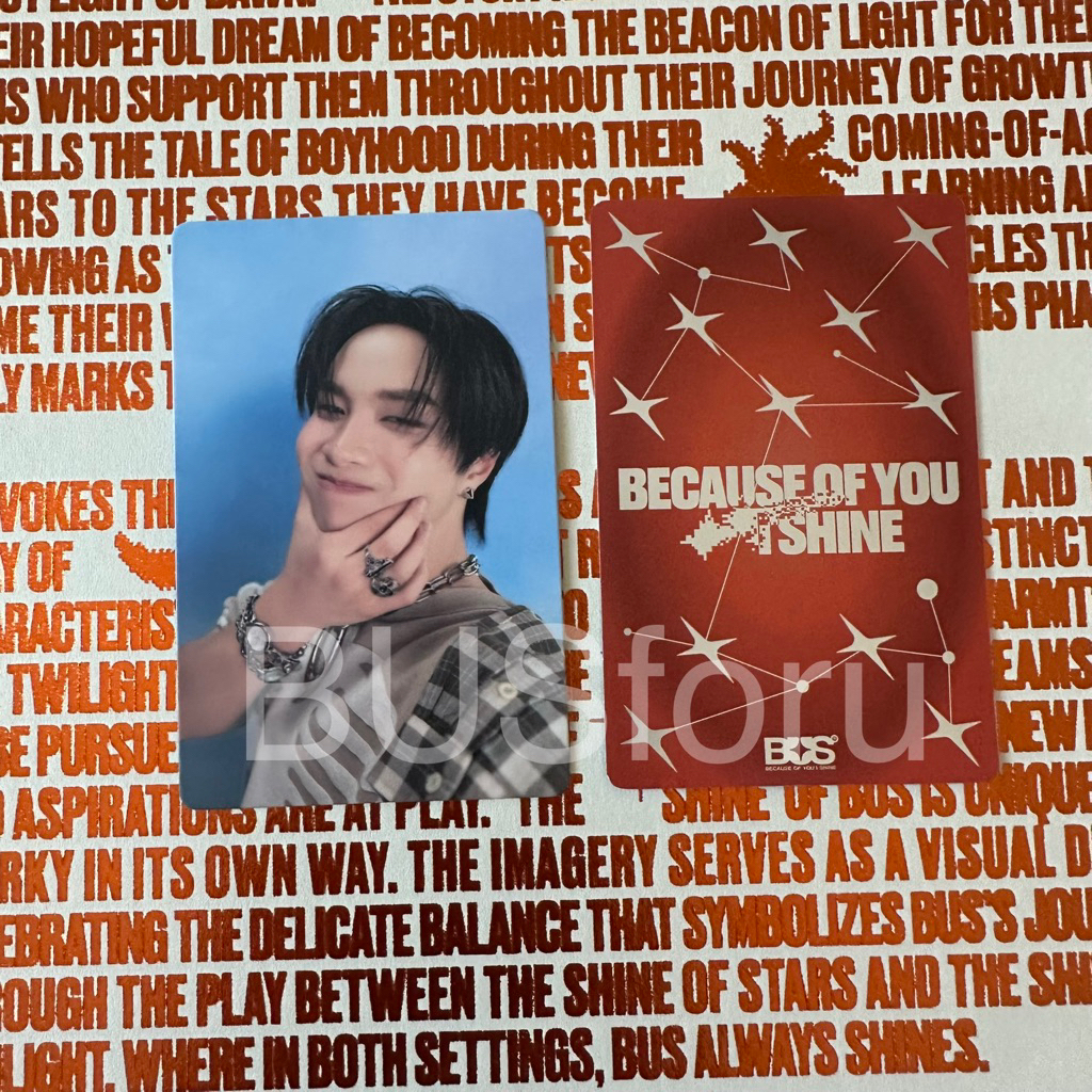 พร้อมส่ง) แบ่งขายอัลบั้มบัส BUS BECAUSE OF YOU, I SHINE FULL SET