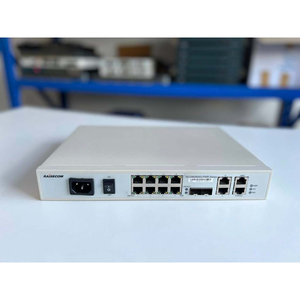 switch Raisecom IScom 2608G-2GE-PWR-AC Gigabit PoE 8 port GUI สวิทกิกะ ...