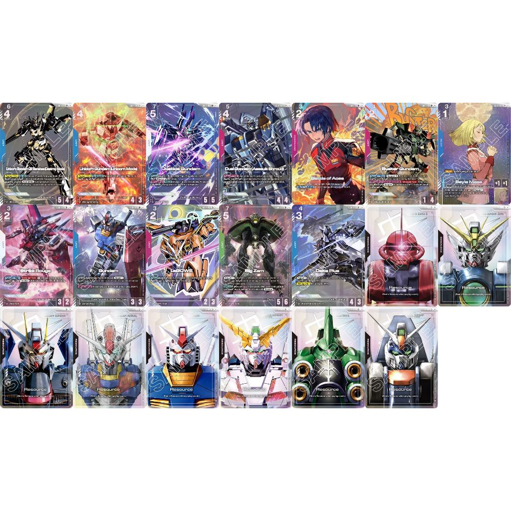[Gundam Card Game EN] [English Ver.] Booster GD01 แยก Single PA / Foil ...