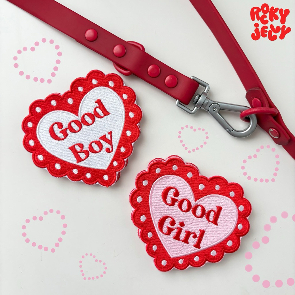 Rockyjelly - Leash patch แผ่นติดสายจูง / ติดรถเข็นอเนกประสงค์ LOVE ...