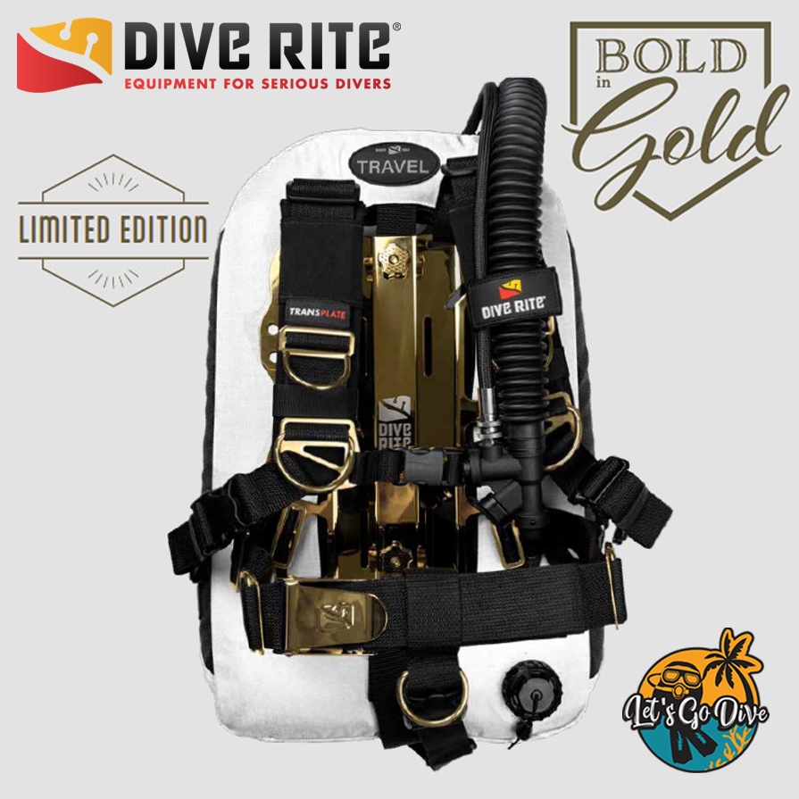 DIVE RITE - BOLD in GOLD - Gold x White Limited Edition BCD - อุปกรณ์ดำ ...