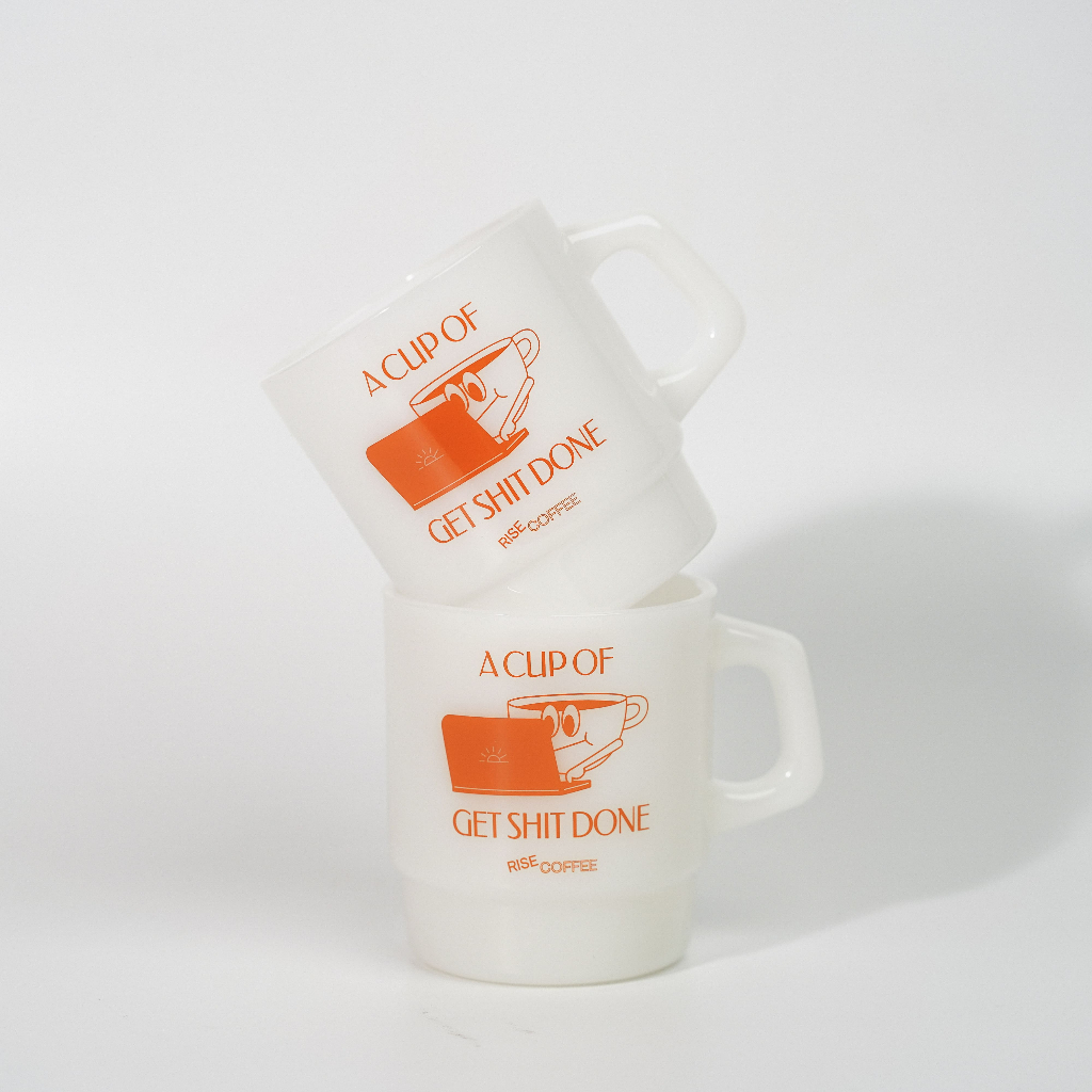 RISE COFFEE [A CUP OF GET SH*T DONE] MUG สุดชิคสำหรับคนทำงานสายโหด ขนาด ...