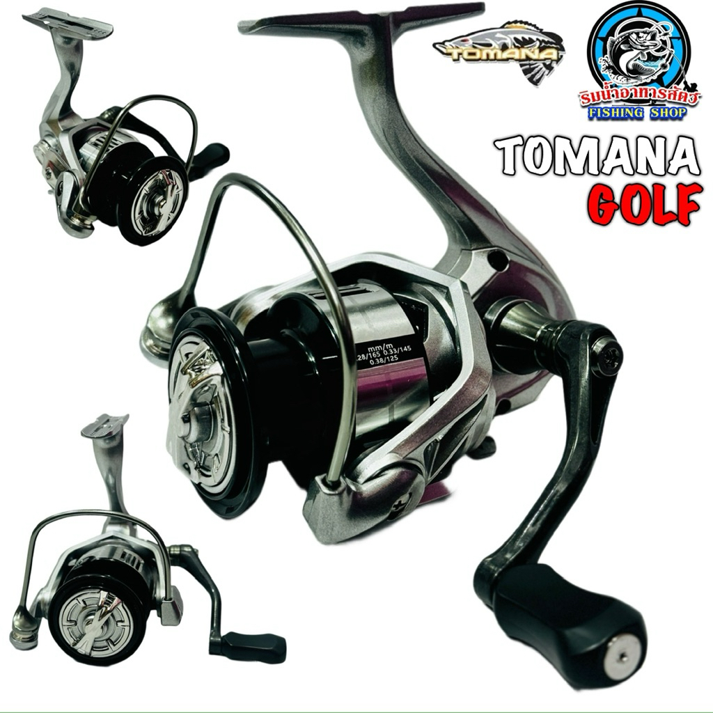 รอกสปินนิ่ง TOMANA GOLF โทมาน่า กอล์ฟ เบอร์ 1000/3000/4000 | Shopee ...
