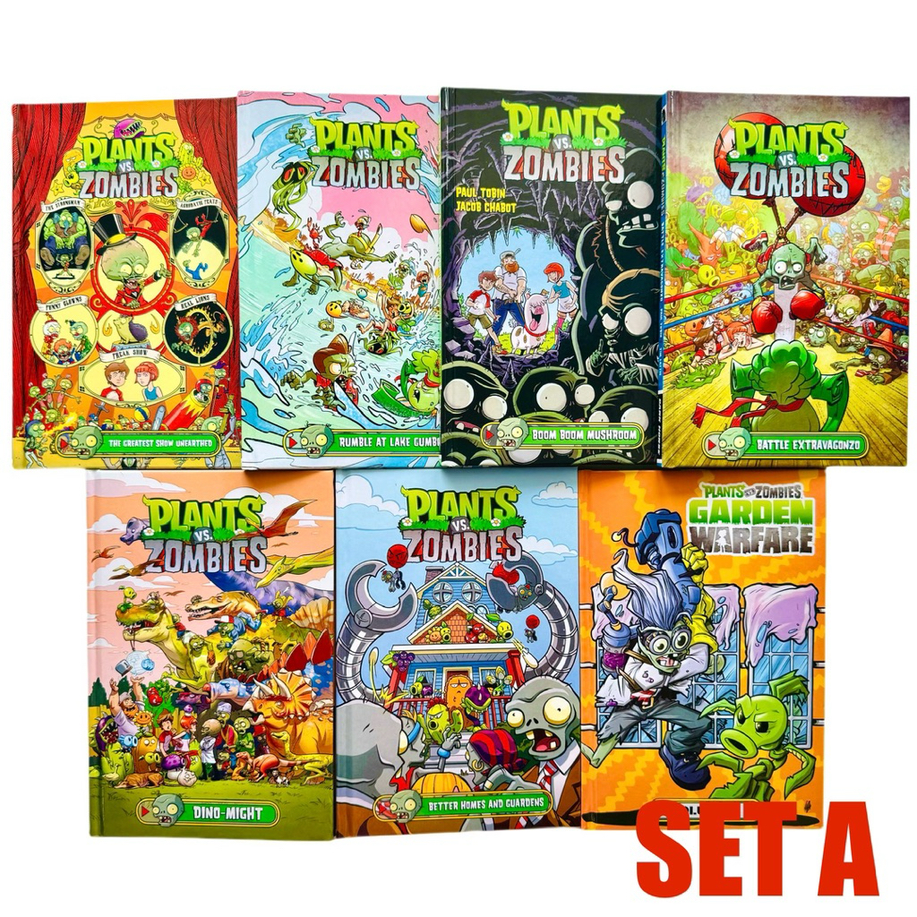 Plants VS Zombies English Comic Books 18 Books Set(SetA,B,C