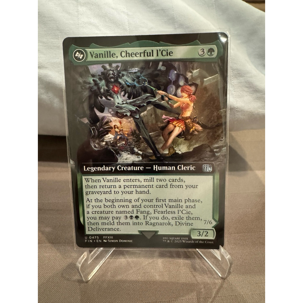 vanille final fantasy mtg Variants: Vanille, Cheerful l'Cie (0475 - Extended Art) If you do Vanille, l'Cie Allegra MTG -
