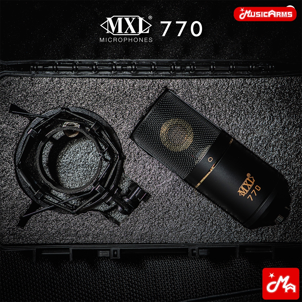 MXL 770 ไมค์อัดเสียง คอนเดนเซอร์ Condenser Microphone +ฟรี Case & Shock ...