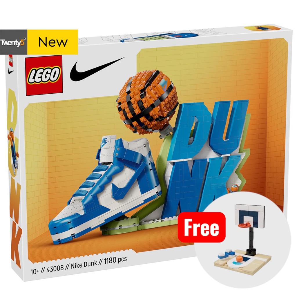 (พร้อมส่ง รับประกันสวย) Lego Nike 43008 Nike Dunk x LEGO® Set (Get Free ...