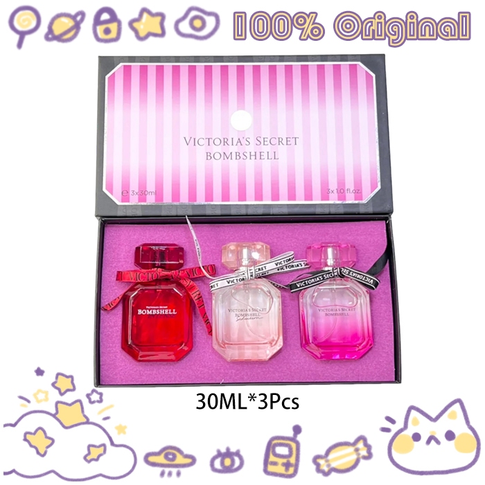 Victoria Secret Bombshell Perfume Mini Gift Set 30ml*3pcs เซตน้ำหอม ...