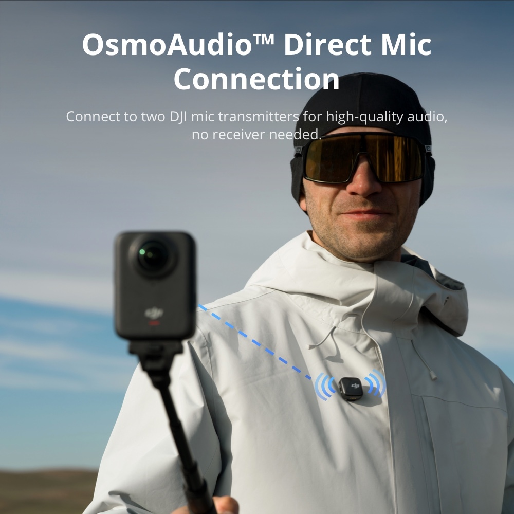 DJI OSMO 360 - กล้อง 360 องศา 1-Inch 8K/30fps Follow-Cam View ความจำในตัว 105 GB