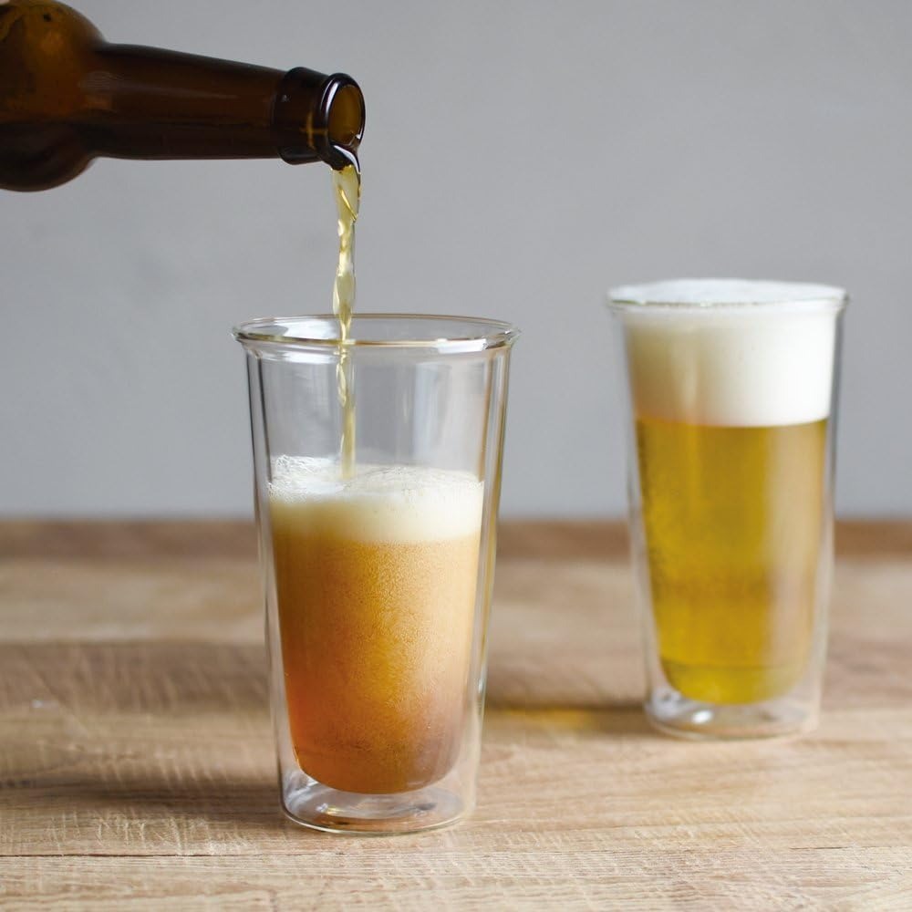 (ส่งตรงจากญี่ปุ่น) แก้ว KINTO รุ่น CAST Double Wall Beer Glass ขนาด ...