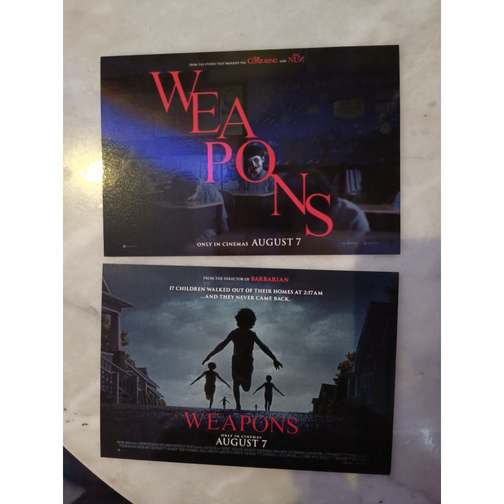  Foto zu เซ็ตโปสการ์ด2ใบจากภาพยนตร์เรื่อง Weapons เวเพินส์ ลิขสิทธิ์แท้ เมเจอร์ 