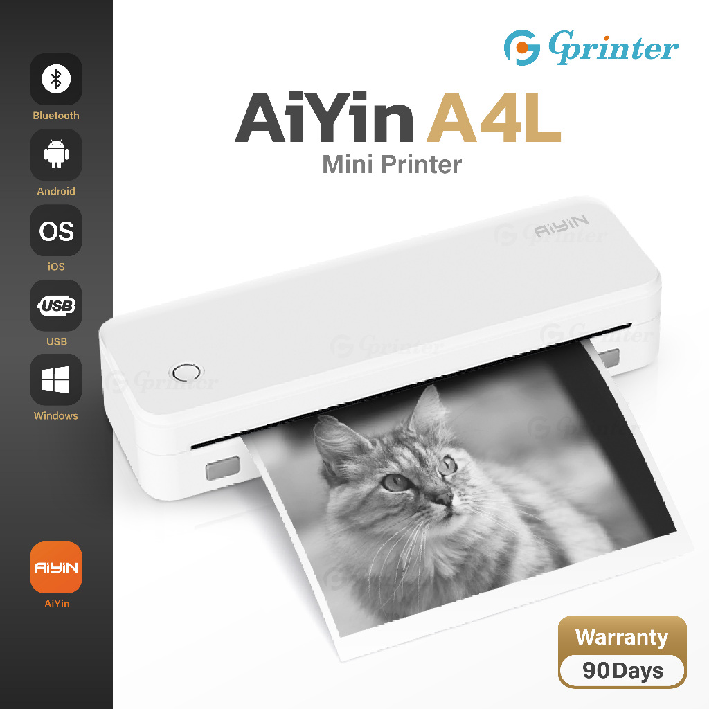 Gprinter เครื่องพิมพ์กระดาษA4 ปริ้นความร้อน รุ่น A4L เครื่องปริ้นพกพา ...