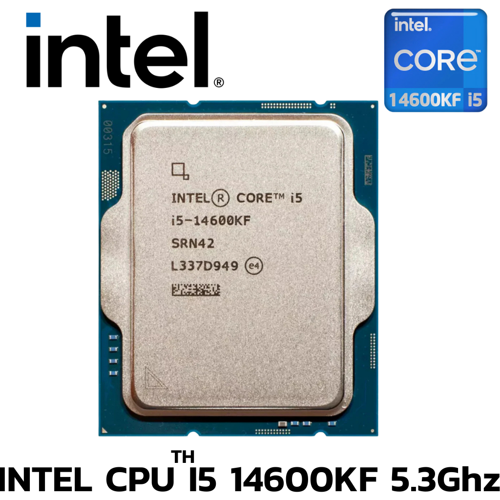 CPU (ซีพียู) INTEL CORE I5-14600KF - 14C 20T 2.6-5.3GHz (INTEL