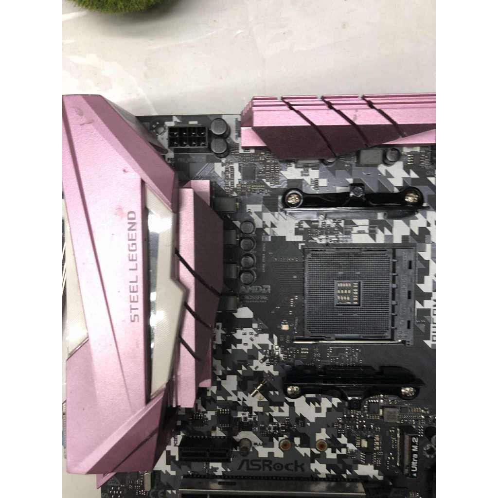 Limited Edition Steel Legend Pink Edition MAINBOARD (เมนบอร์ด) AM4