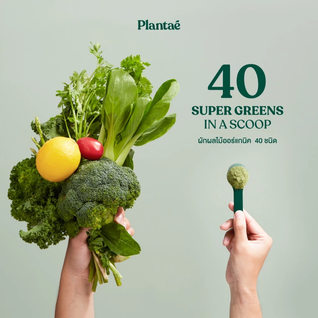 Plantae Whole Food Complex Powder Complete Green กระปุก 210g ผงผัก ผงผักและผลไม้ ผงผักรวม 40 ชนิด สำหรับคนไม่ชอบกินผัก thumbnail 3