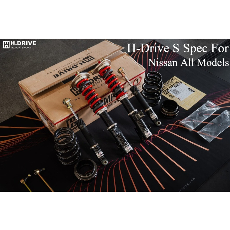 โช้คอัพ สตรัทปรับเกลียว H-DRIVE S SPEC FOR Nissan March Note Almera ...