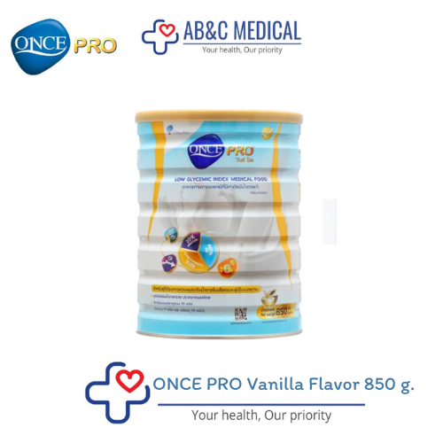 ONCE PRO Vanilla Flavor 850 g. วันซ์ โปร กลิ่นวานิลลา 850 g | Shopee ...