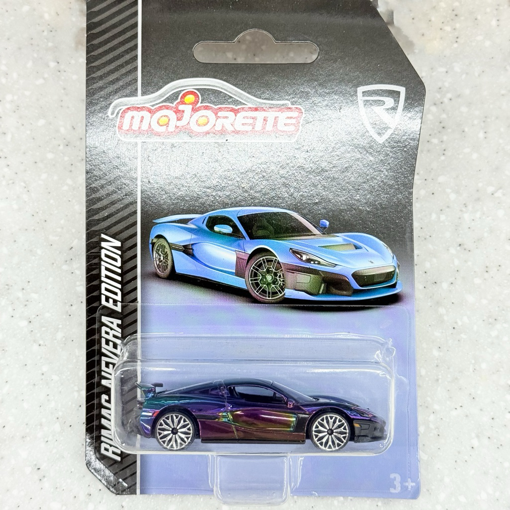 โมเดลรถเหล็ก มาจอเร็ตต์ Majorette แพ็ค รถไฟฟ้า Rimac Nevera สีรุ้ง สี ...