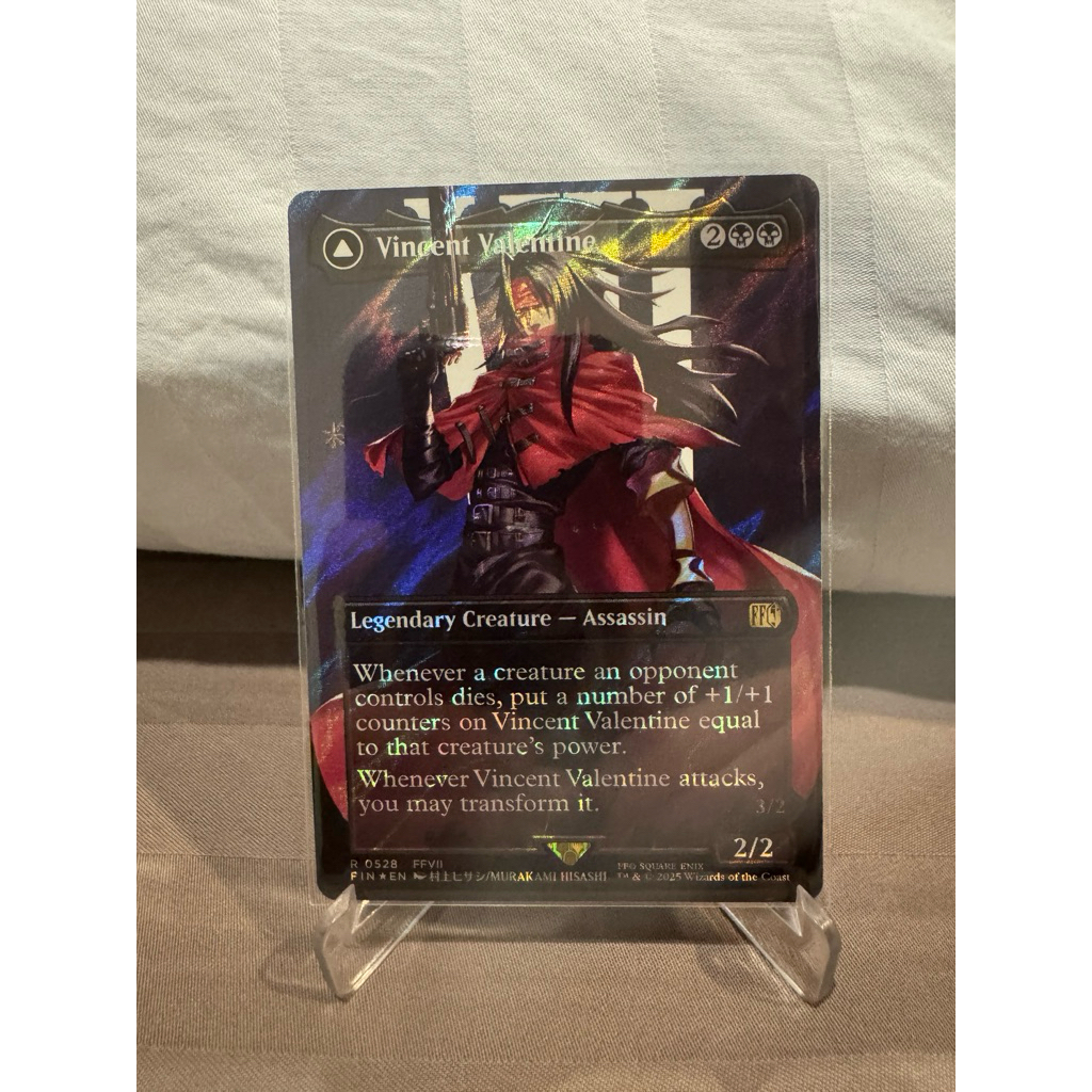 MTG Final Fantasy Variants Foil: Vincent Valentine (0528 - Borderless ...