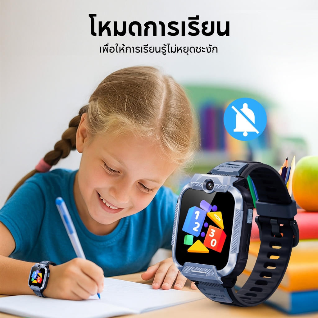 Mibro Kids smart watch Phone Z5 นาฬิกาโทรศัพท์เด็ก กล้องหน้า-หลัง 4G วิดีโอคอล ถ่ายรูป โทรGPS นาฬิกากันเด็กหาย ประกัน1ป