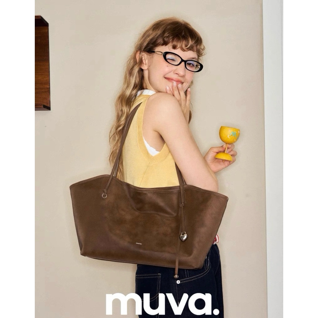 New ️Muva | muva kite tote bag กระเป๋าสะพายไหล่หนังสังเคราะห์ | Shopee ...