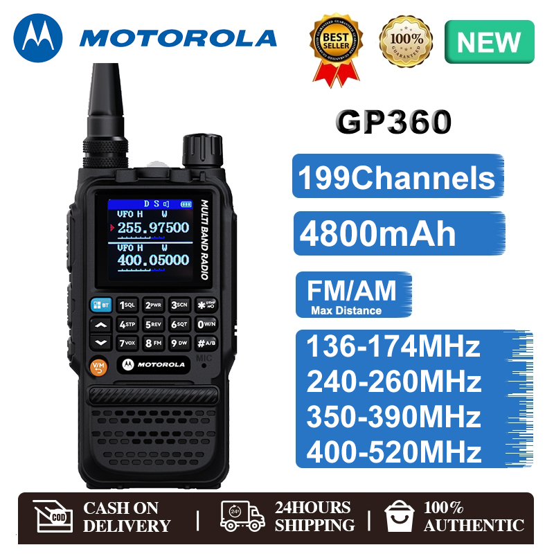 🔥ส่งไวจากไทย🔥Motorola GP360 วอสื่อสาร ระยะส่งสัญญาณ 5 กม. วิทยุสื่อสาร ...