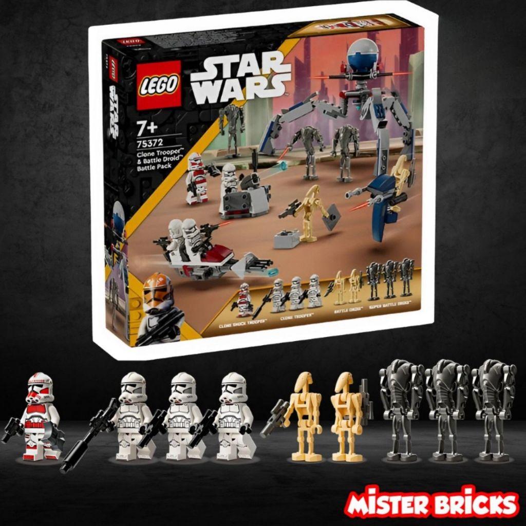 LEGO® 75372 Star Wars™ Clone Trooper™ & Battle Droid™ Battle Pack