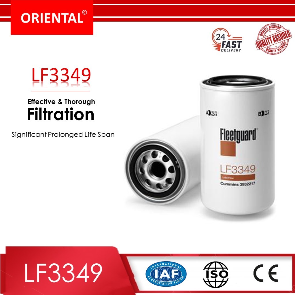 Fleetguard LF3349 ไส้กรองน้ำมันเครื่อง | LF3349 กรองน้ำมัน | 3908615 ...