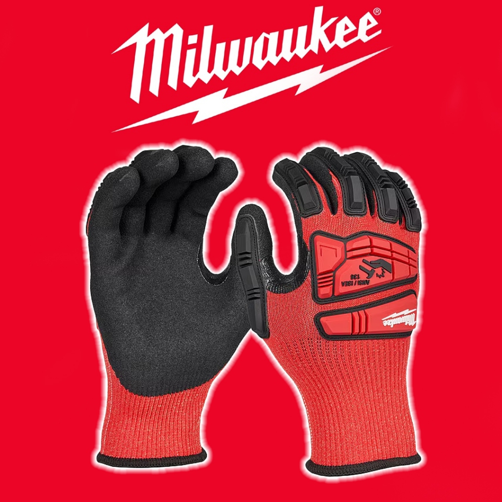 MILWAUKEE 48-73-8132 / 48-73-8133 ถุงมือกันบาด กันกระแทก Impact Cut ...