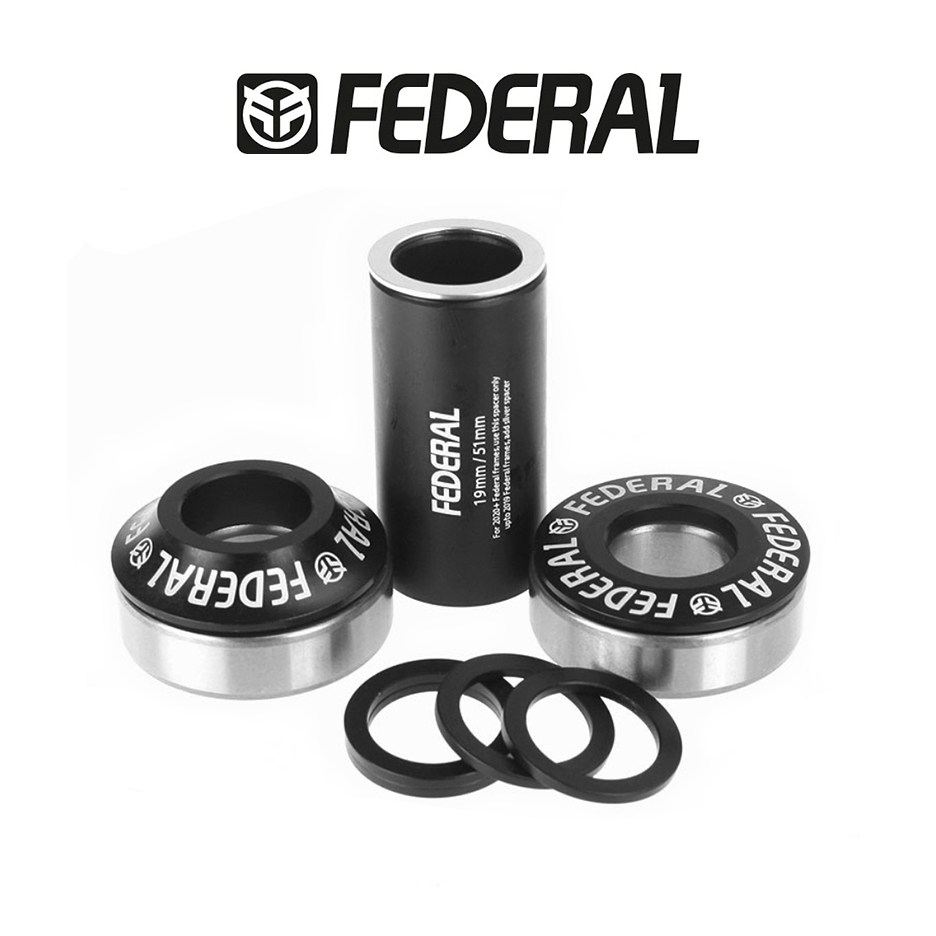 ชุดกะโหลกมิดบีบี จักรยาน BMX FEDERAL V2 MID BB ขนาด 19 มม. สีดำ ...