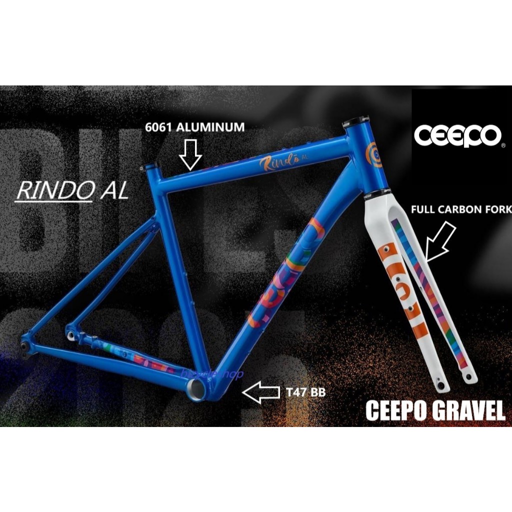 2025 CEEPO RINDO AL GRAVEL BIKE FRAMESET เฟรมกราเวล เฟรมเสือหมอบ ...