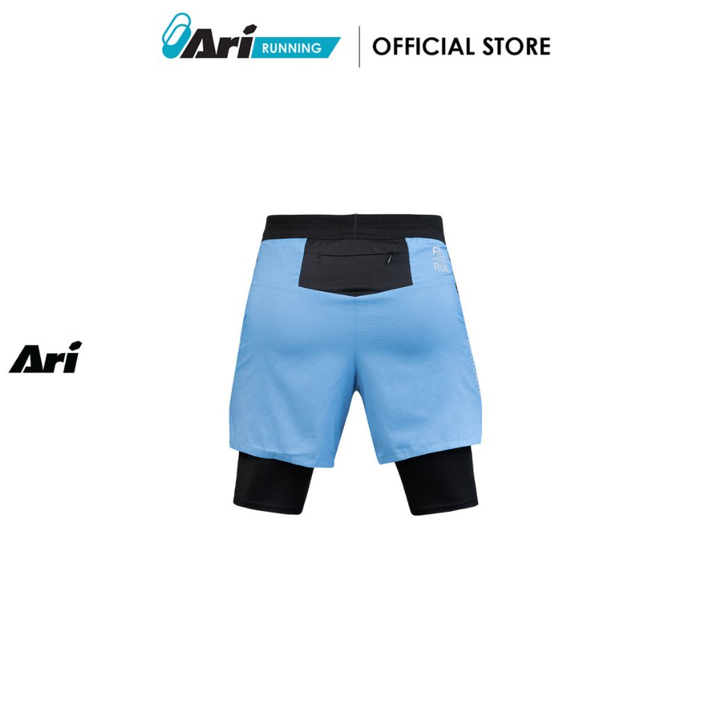 ARI MEN BREATHE 2IN1 V3 RUNNING SHORTS 3 INCHES - PARISIAN BLUE ...