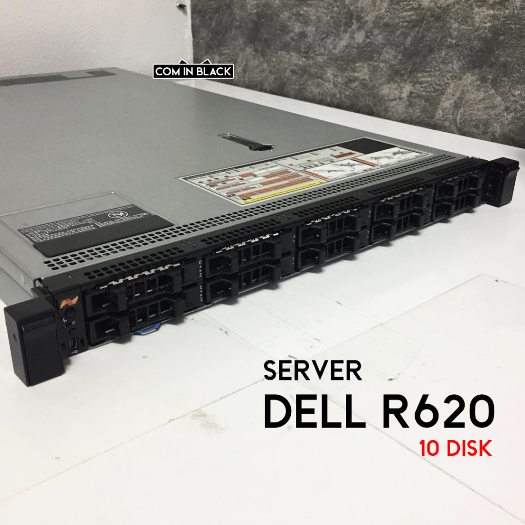 SERVER DELL Poweredge R620 (10Tray) / Ram 256GB + การ์ด RMS-200/8G ...