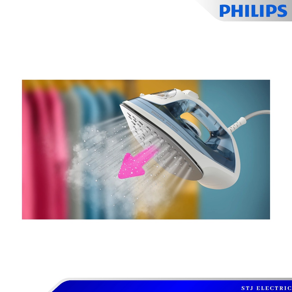 PHILIPS เตารีดไอน้ำ รุ่น DST2010/20[สีฟ้า] | Shopee Thailand