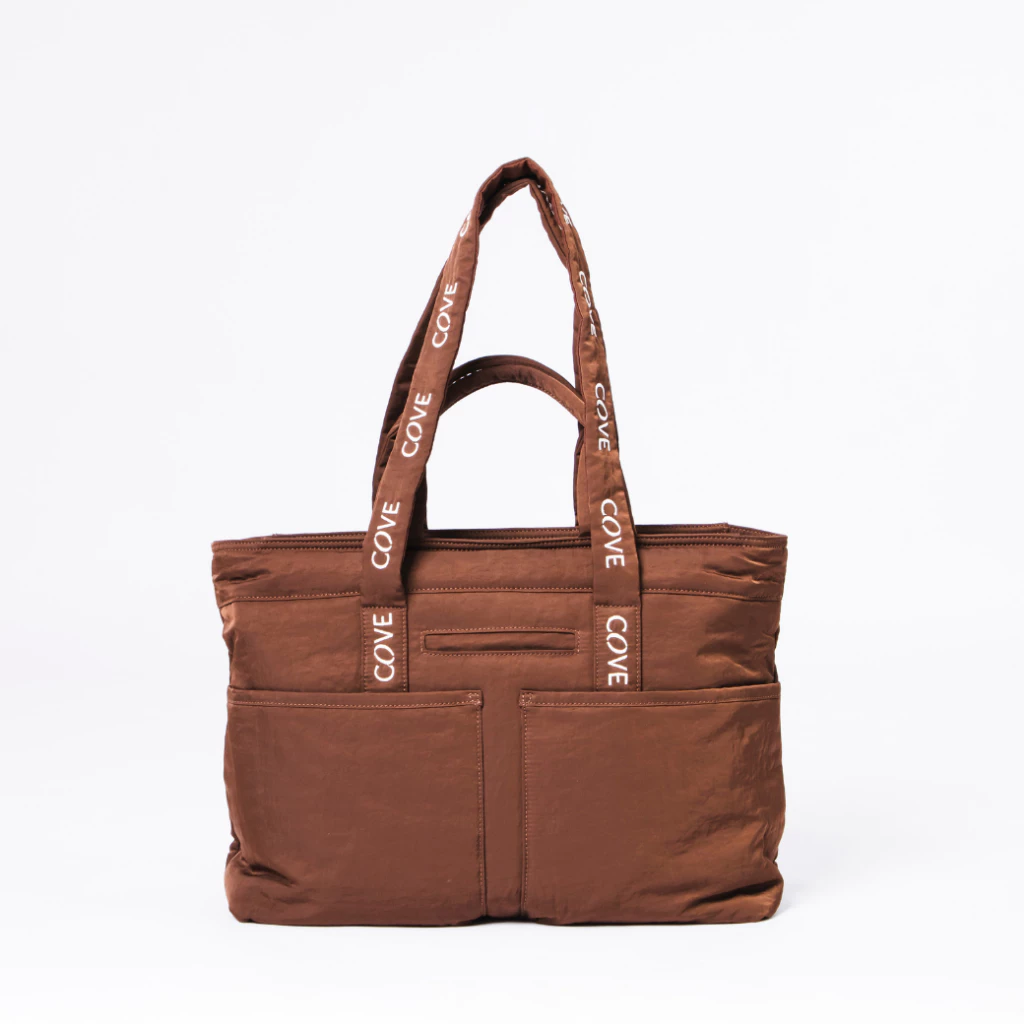 ภาพประกอบสินค้า COVE Puffy Daytrip Tote กระเป๋าโท้ทผ้าไนลอน กันน้ำ น้ำหนักเบา รองรับแล็ปท็อป 15 นิ้ว