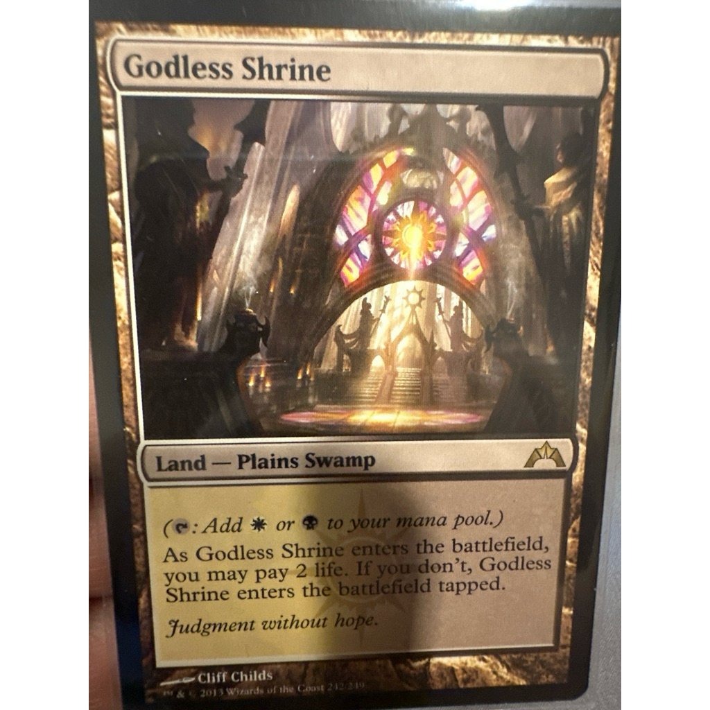 Godless Shrine rสภาพ EX การ์ด Magic The Gathering ของแท้ จากชุด ...