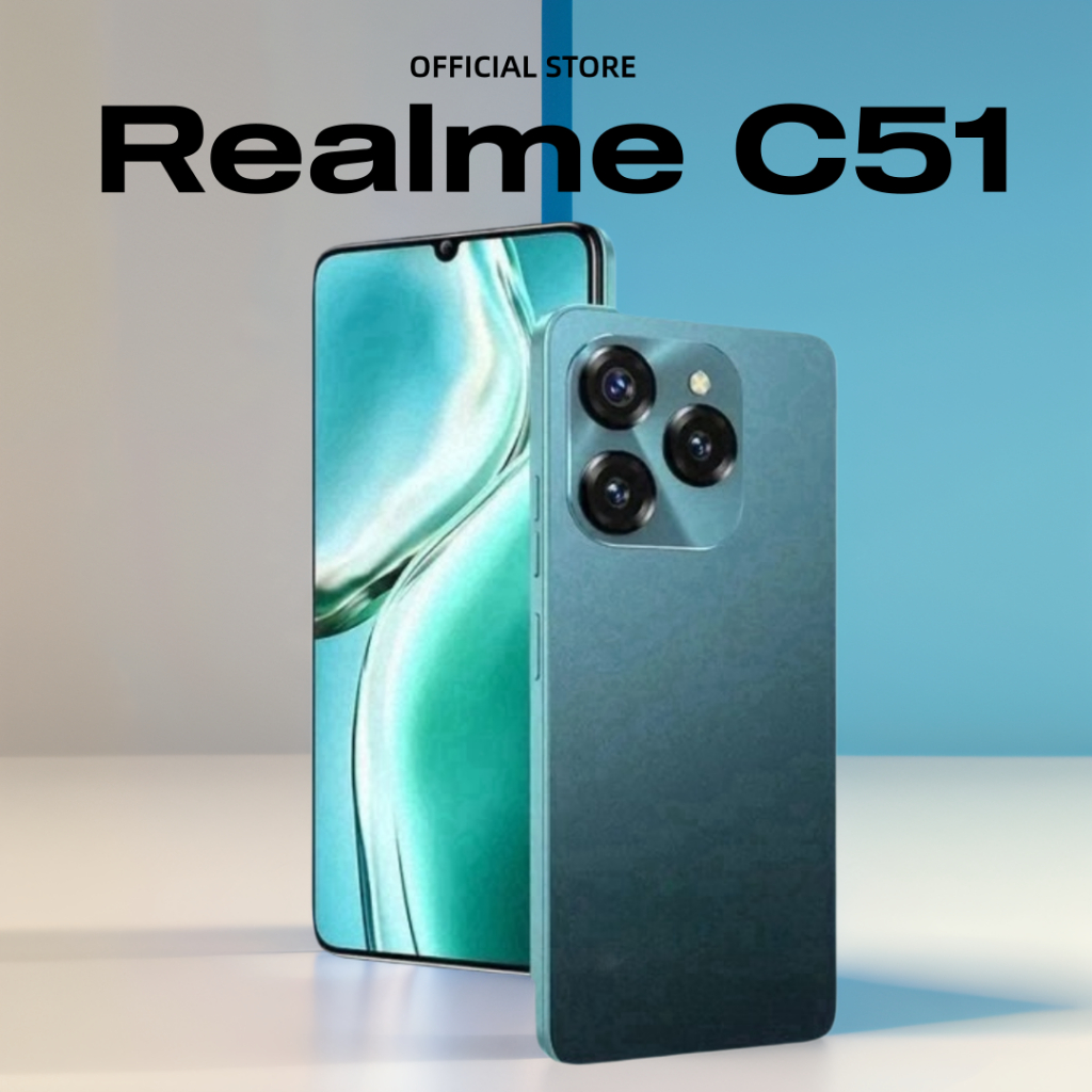 【COD】Realme C51 12GB/512GB โทรศัพท์ มือถือ สมาร์ตโฟน ดีไซน์ทันสมัย ...