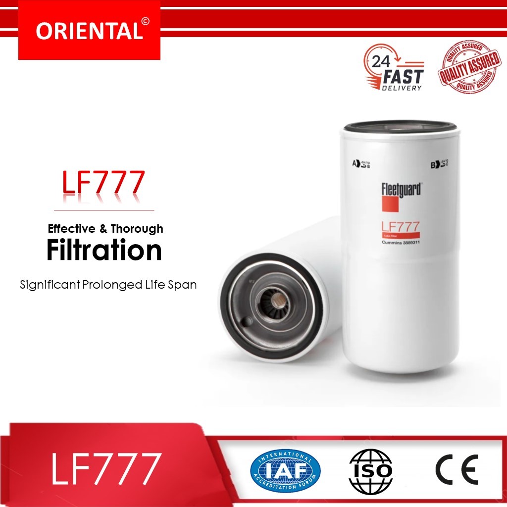 Fleetguard LF777 ไส้กรองน้ำมันเครื่อง | LF777 กรองน้ำมันเครื่อง ...