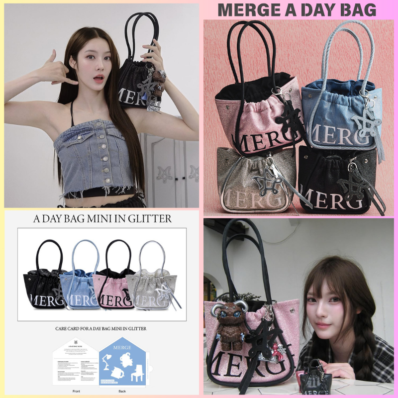 Merge A Day Bag Mini shines in four sparkling shades กระเป๋าถือ ของแท้ ...