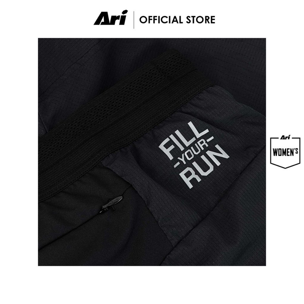 ARI WOMEN BREATHE 2IN1 V3 RUNNING SHORTS 3 INCHES - BLACK (AAP2908-01 ...
