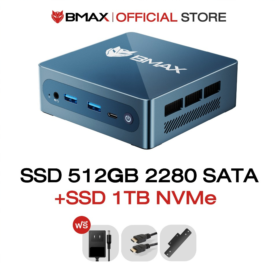 1*Type-C パソコン・周辺機器 BMAX ミニPC 16GB DDR4 512GB SSD