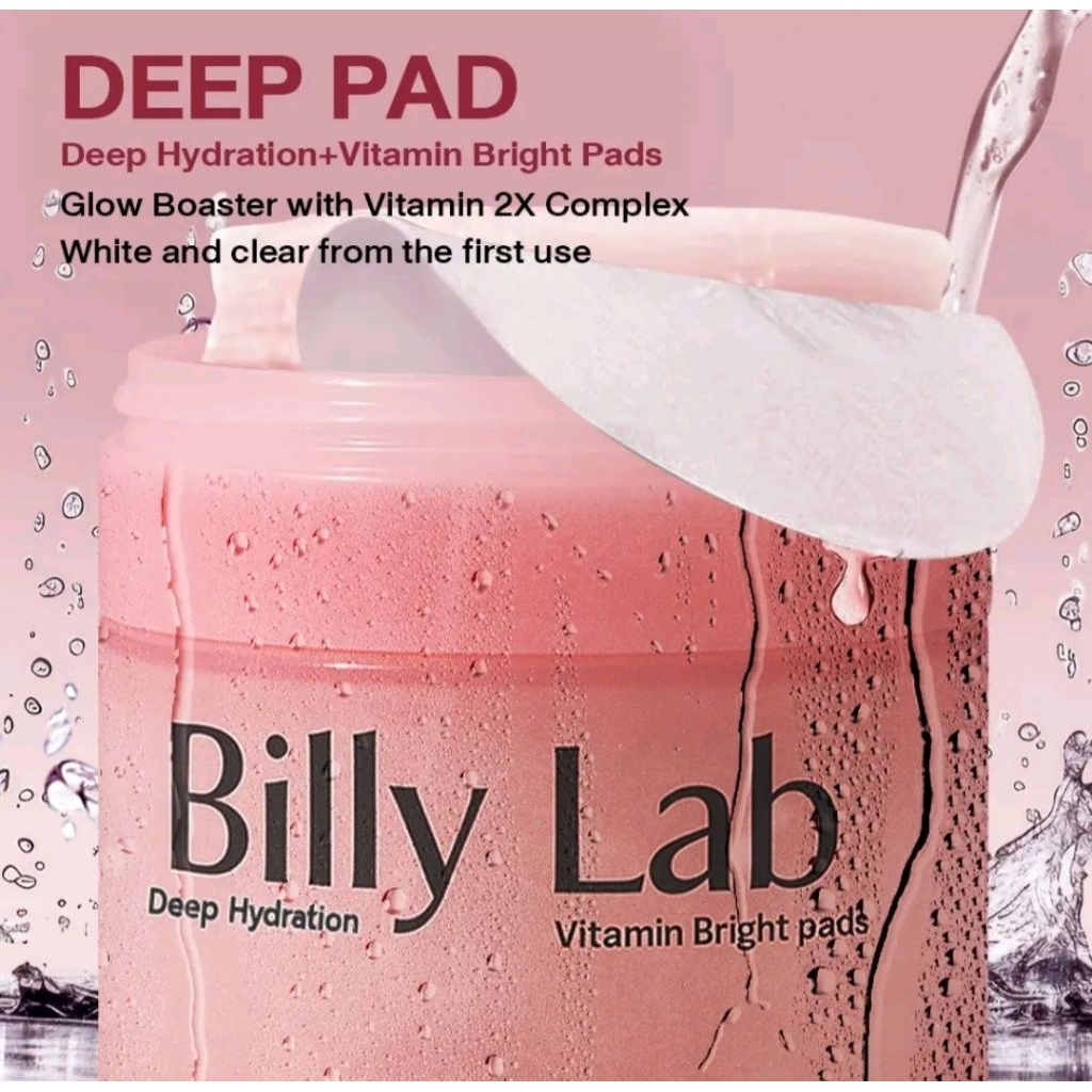 PADS Billy Lab Vitamin Brigth Pads มาส์กแพด (1/กระปุก 50แผ่น) | Shopee ...