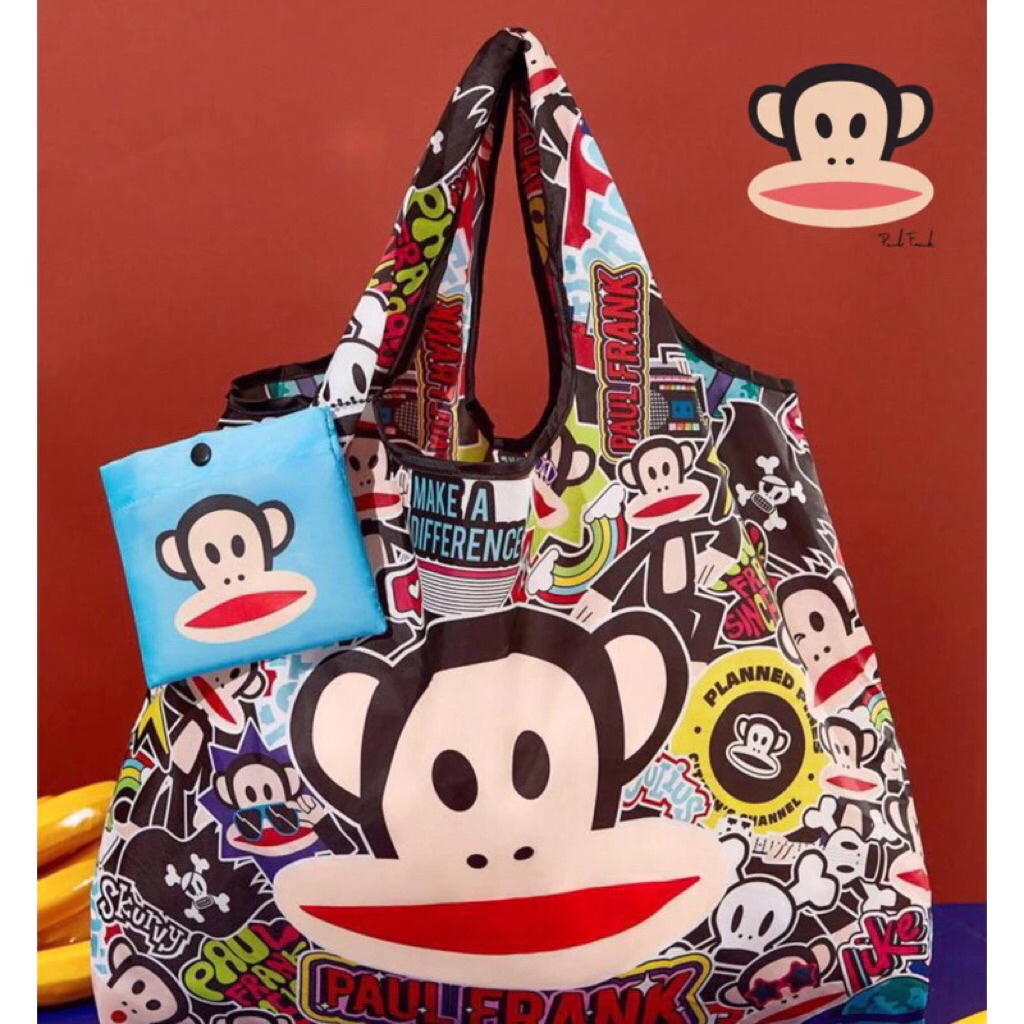 พร้อมส่ง🇹🇭] ถุงผ้าพับได้ Paul Frank©️💯% official licensed