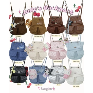 (Trendy ลด25%) 8anglesshop - 🍒🎒น้องกระเป๋าเป้ Judy backpack 13นิ้ว แถมฟรีพวงกุญแจ💖D038
