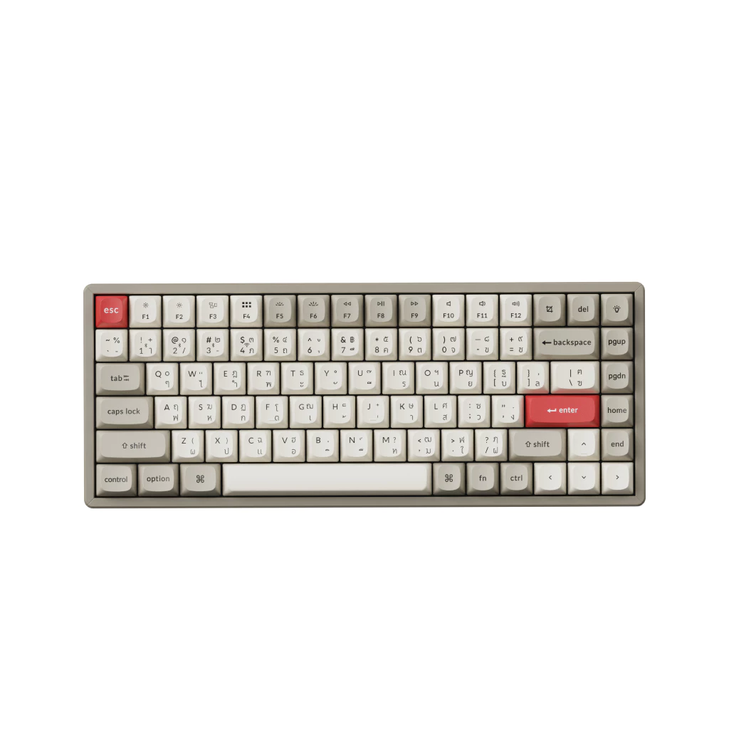 Keychron K2 Max Wireless Keyboard คีย์บอร์ดไร้สายขนาด 75% เชื่อมต่อ BT/2.4GHz/USB
