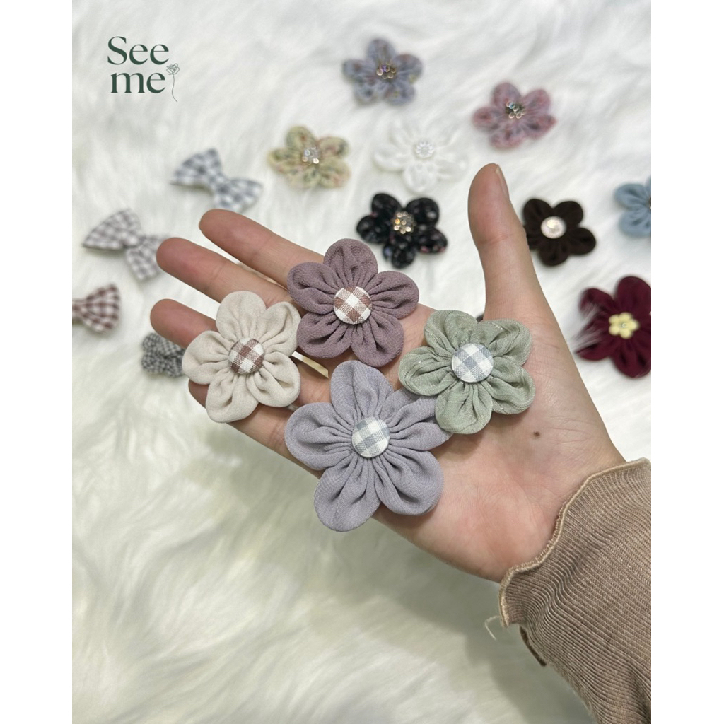 เข็มกลัดดอกไม้ & โบว์ seeme brand🌼🎀 | Shopee Thailand